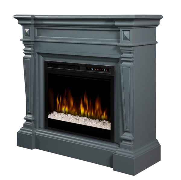 Stock Image - Dimplex - Heather Mantel with Nova Electric Firebox Dimplex - Stove Depot and Chimney Works