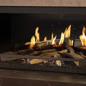 Stock Image - NetZero Electric Fireplaces NetZero Electric Bay & Burner Insert & Contemporary & Corner & Island & Linear & Peninsula Fireplace - Stove Depot and Chimney Works