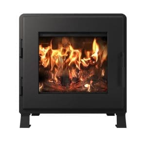 Stock Image - MF Fire - Nova Wood Burning Stove MF Fire - Stove Depot and Chimney Works