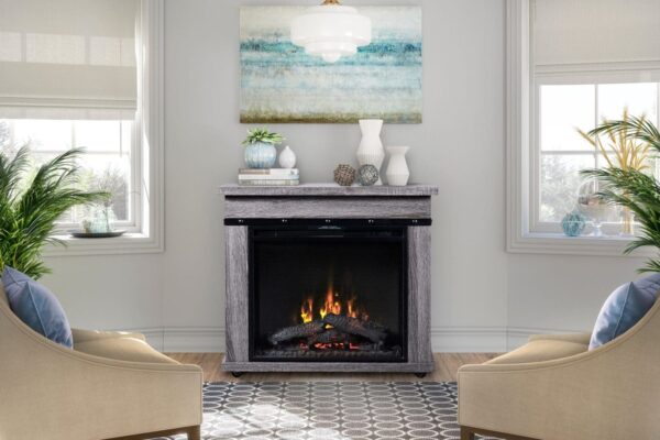 Stock Image - Dimplex - Dimplex Morgan Electric Fireplace Mantel Dimplex - Stove Depot and Chimney Works