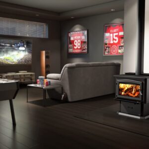Stock Image - Osburn 3500 Wood Stove With Blower Osburn Stoves - Stove Depot and Chimney Works