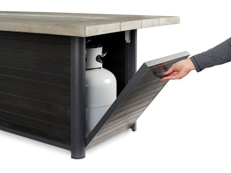 Stock Image - The Outdoor GreatRoom - Cedar Ridge Linear Gas Fire Pit Table The Outdoor Greatroom Company Gas Fire Table - Stove Depot and Chimney Works