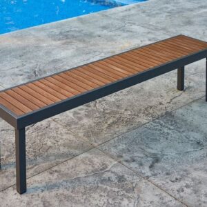 Stock Image - The Outdoor GreatRoom - Kenwood Long Bench The Outdoor Greatroom Company Seating - Stove Depot and Chimney Works