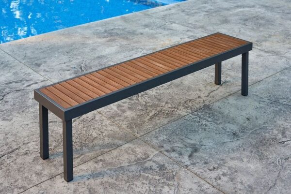 Stock Image - The Outdoor GreatRoom - Kenwood Long Bench The Outdoor Greatroom Company Seating - Stove Depot and Chimney Works