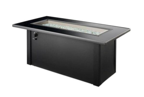 Stock Image - The Outdoor GreatRoom - Monte Carlo Linear Gas Fire Pit Table The Outdoor Greatroom Company Gas Fire Table - Stove Depot and Chimney Works
