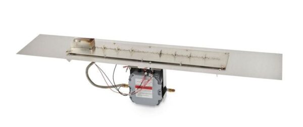 Stock Image - The Outdoor GreatRoom - 13.5" x 108" Linear Crystal Fire Plus Gas Burner Insert and Plate Kit with Direct Spark Ignition (NG) The Outdoor Greatroom Company Gas Linear Burner Insert - Stove Depot and Chimney Works