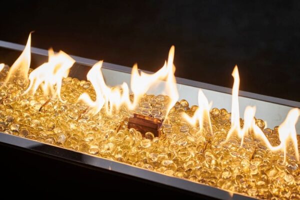 Stock Image - The Outdoor GreatRoom - 12" x 108" Linear Crystal Fire Plus Gas Burner with Direct Spark Ignition (NG) The Outdoor Greatroom Company Gas Burner - Stove Depot and Chimney Works