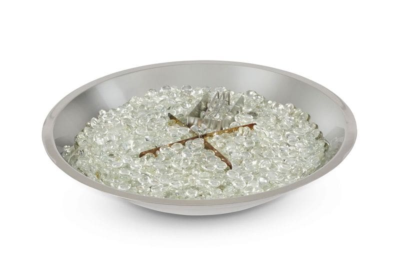 Stock Image - The Outdoor GreatRoom - 20" Round Crystal Fire Plus Gas Burner with Direct Spark Ignition (LP) The Outdoor Greatroom Company Gas Burner - Stove Depot and Chimney Works