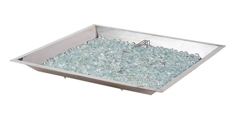 Stock Image - The Outdoor GreatRoom - 24" x 24" Square Crystal Fire Plus Gas Burner with Direct Spark Ignition (LP) The Outdoor Greatroom Company Gas Burner - Stove Depot and Chimney Works