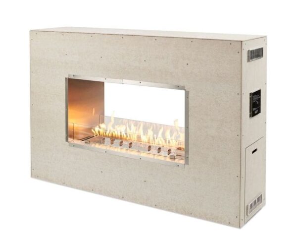 Stock Image - The Outdoor GreatRoom - 40" Linear Ready-to-Finish See-Through Gas Fireplace with Direct Spark Ignition (LP) The Outdoor Greatroom Company Gas Linear Fireplace & Outdoor Fire - Stove Depot and Chimney Works