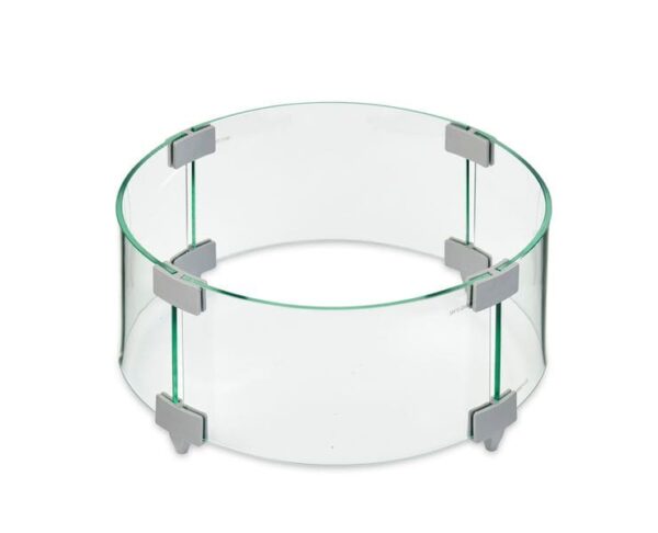 Stock Image - The Outdoor GreatRoom - 12" Round Glass Wind Guard The Outdoor Greatroom Company Fire Pit Accessory - Stove Depot and Chimney Works
