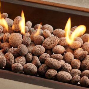 Stock Image - The Outdoor GreatRoom - Tumbled Lava Rock The Outdoor Greatroom Company Media - Stove Depot and Chimney Works
