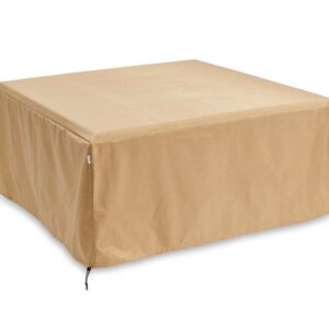 Stock Image - The Outdoor GreatRoom - 45.13" x 45.13" Protective Cover for Sierra Square Fire Table The Outdoor Greatroom Company Fire Pit Cover - Stove Depot and Chimney Works