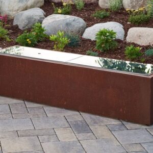 Stock Image - The Outdoor GreatRoom -  12" x 64" Linear Grey Glass Burner Cover (2 pieces) The Outdoor Greatroom Company Fire Pit Cover - Stove Depot and Chimney Works