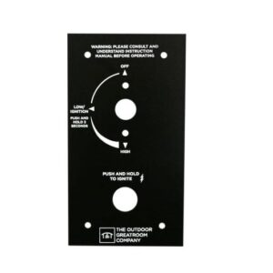 Stock Image - The Outdoor GreatRoom - 6.38" x 3.5" Control Panel for Crystal Fire Plus Gas Burners The Outdoor Greatroom Company Fire Pit Accessory - Stove Depot and Chimney Works