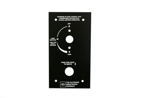 Stock Image - The Outdoor GreatRoom - 6.38" x 3.5" Control Panel for Crystal Fire Plus Gas Burners The Outdoor Greatroom Company Fire Pit Accessory - Stove Depot and Chimney Works