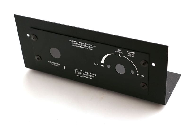 Stock Image - The Outdoor GreatRoom - 7.5" x 2.75" Do-it-Yourself Control Panel Kit for Crystal Fire Plus Gas Burners The Outdoor Greatroom Company Fire Pit Accessory - Stove Depot and Chimney Works