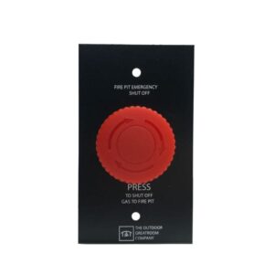 Stock Image - The Outdoor GreatRoom - Emergency Stop Button & Control Panel for Direct Spark Ignition System The Outdoor Greatroom Company Fire Pit Accessory - Stove Depot and Chimney Works