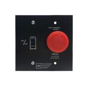 Stock Image - The Outdoor GreatRoom - On/Off Wall Switch with E-Stop for Direct Spark Ignition System The Outdoor Greatroom Company Fire Pit Accessory - Stove Depot and Chimney Works