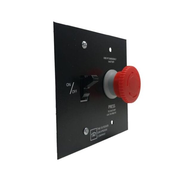 Stock Image - The Outdoor GreatRoom - On/Off Wall Switch with E-Stop for Direct Spark Ignition System The Outdoor Greatroom Company Fire Pit Accessory - Stove Depot and Chimney Works