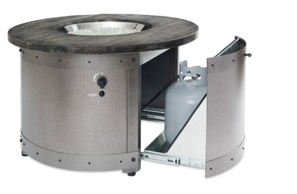 Stock Image - The Outdoor GreatRoom - Edison Round Gas Fire Pit Table The Outdoor Greatroom Company Gas Fire Table - Stove Depot and Chimney Works