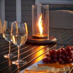 Stock Image - The Outdoor GreatRoom - Intrigue Table Top Outdoor Lantern The Outdoor Greatroom Company Gas Table Top Lantern Dining & Lighting - Stove Depot and Chimney Works