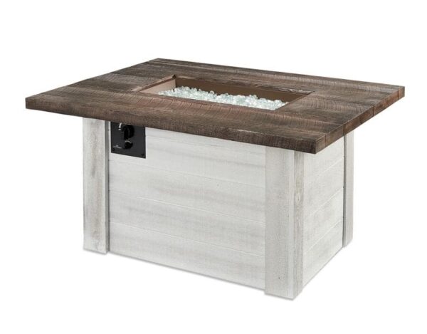 Stock Image - The Outdoor GreatRoom - Alcott Rectangular Gas Fire Pit Table The Outdoor Greatroom Company Gas Fire Table - Stove Depot and Chimney Works