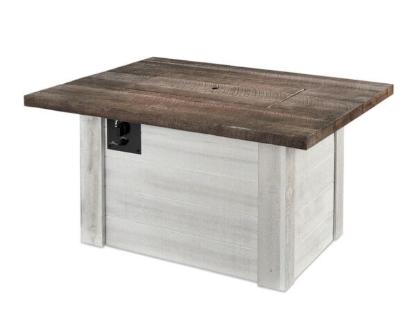 Stock Image - The Outdoor GreatRoom - Alcott Rectangular Gas Fire Pit Table The Outdoor Greatroom Company Gas Fire Table - Stove Depot and Chimney Works