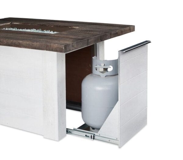 Stock Image - The Outdoor GreatRoom - Alcott Rectangular Gas Fire Pit Table The Outdoor Greatroom Company Gas Fire Table - Stove Depot and Chimney Works