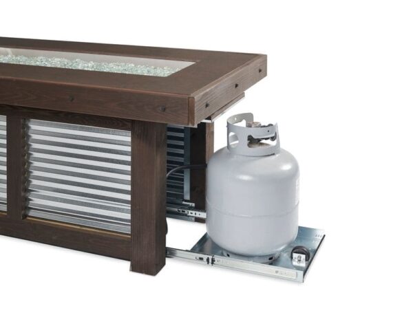 Stock Image - The Outdoor GreatRoom - Denali Brew Linear Gas Fire Pit Table The Outdoor Greatroom Company Gas Fire Table - Stove Depot and Chimney Works