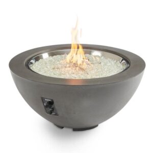Stock Image - The Outdoor GreatRoom - Midnight Mist Cove 42" Round Gas Fire Pit Bowl The Outdoor Greatroom Company Gas Fire Table - Stove Depot and Chimney Works