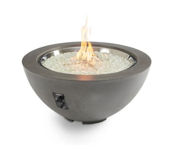 Stock Image - The Outdoor GreatRoom - Midnight Mist Cove 42" Round Gas Fire Pit Bowl The Outdoor Greatroom Company Gas Fire Table - Stove Depot and Chimney Works