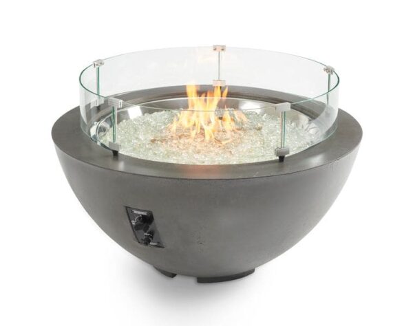 Stock Image - The Outdoor GreatRoom - Midnight Mist Cove 42" Round Gas Fire Pit Bowl The Outdoor Greatroom Company Gas Fire Table - Stove Depot and Chimney Works