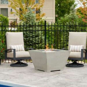 Stock Image - The Outdoor GreatRoom - Cove Square Gas Fire Pit Bowl The Outdoor Greatroom Company Gas Fire Table - Stove Depot and Chimney Works