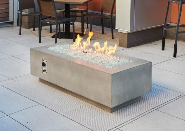 Stock Image - The Outdoor GreatRoom - Natural Grey Cove 54" Linear Gas Fire Table The Outdoor Greatroom Company Gas Fire Table - Stove Depot and Chimney Works