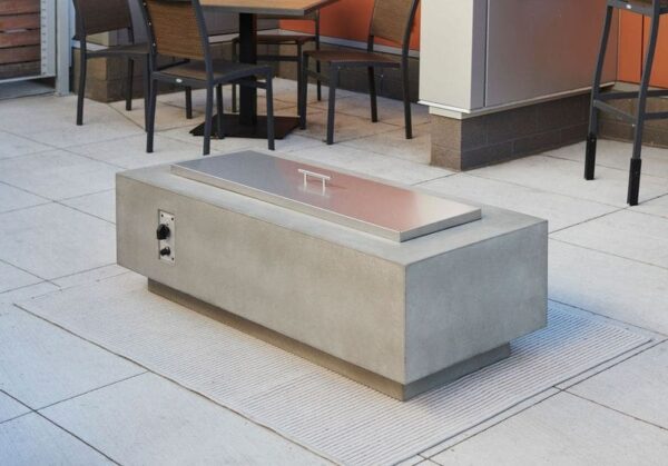 Stock Image - The Outdoor GreatRoom - Natural Grey Cove 54" Linear Gas Fire Table The Outdoor Greatroom Company Gas Fire Table - Stove Depot and Chimney Works