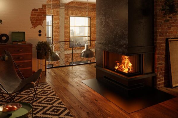 Stock Image - Ambiance - LUXUS 40 Corner Right Ambiance - Stove Depot and Chimney Works