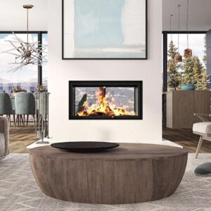 Stock Image - Ambiance - LUXUS 40 See-Thru Ambiance - Stove Depot and Chimney Works