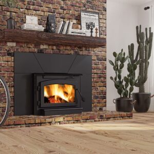 Stock Image - Ambiance - Live Edge Timber Ambiance Non-Combustible Mantel Fireplace Mantel - Stove Depot and Chimney Works