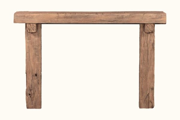 Stock Image - Ambiance - Weathered Shelf and Posts Ambiance Non-Combustible Mantel Fireplace Mantel - Stove Depot and Chimney Works