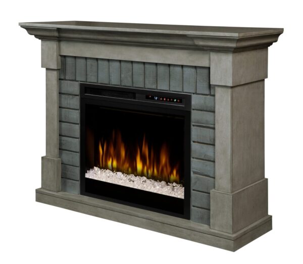 Stock Image - Dimplex - Royce Mantel with Nova Electric Firebox Dimplex - Stove Depot and Chimney Works