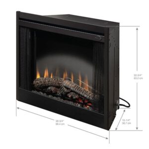 Stock Image - Dimplex - BF Standard Built-In Electric Firebox Dimplex - Stove Depot and Chimney Works