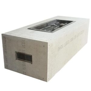 Stock Image - Rectangle Enclosure H-Burner Insert Diy - Stove Depot and Chimney Works