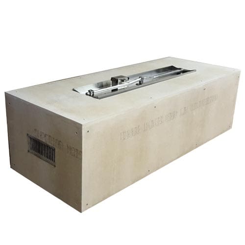 Stock Image - Rectangle Enclosure Interlink Burner Insert Diy - Stove Depot and Chimney Works