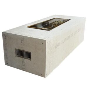 Stock Image - Rectangle Enclosure S-Fire Burner Insert Diy - Stove Depot and Chimney Works