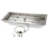 Stock Image - Rectangle H-Burner Inserts Fire - Stove Depot and Chimney Works