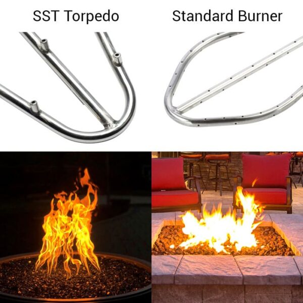 Stock Image - Rectangle H-Burner Inserts Fire - Stove Depot and Chimney Works
