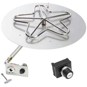 Stock Image - Round Flat Inserts Fire - Stove Depot and Chimney Works