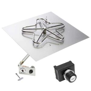 Stock Image - Square Flat Inserts Fire - Stove Depot and Chimney Works
