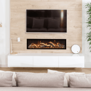 Stock Image - Amantii - Symmetry Xtra Tall Bespoke - 74" Electric Fireplace featuring Thermostatic Remote, WiFi capable and a Selection of Media Options  - Stove Depot and Chimney Works